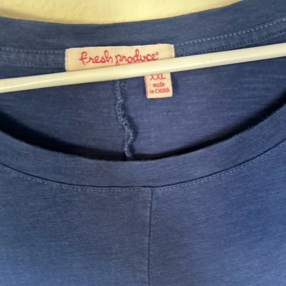 FRESH PRODUCE XXL South Beach BLUE LORNA Jersey POCKETS Swing Dress - Picture 4 of 10